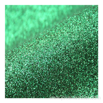 glitter faux leather fabrics PU shoe leather